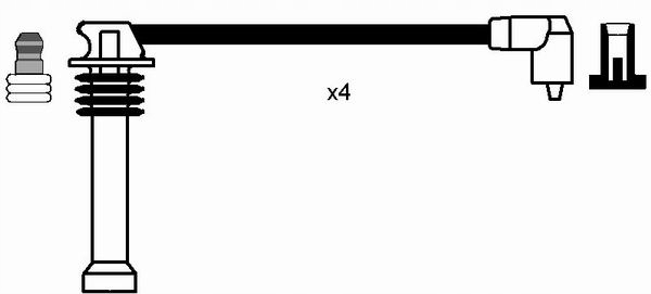 фото №11, Набір трубопровід запалювання ngk 8542