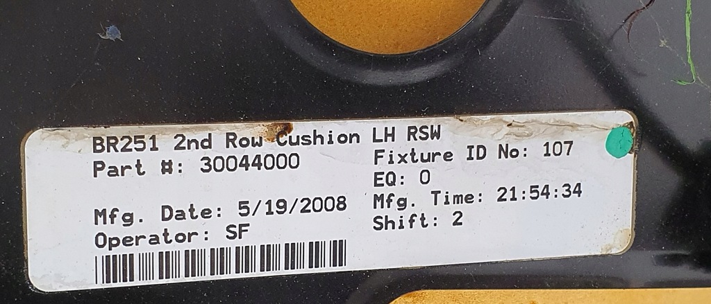 фото №8, Сиденье левый задняя задний mercedes r-kl w251