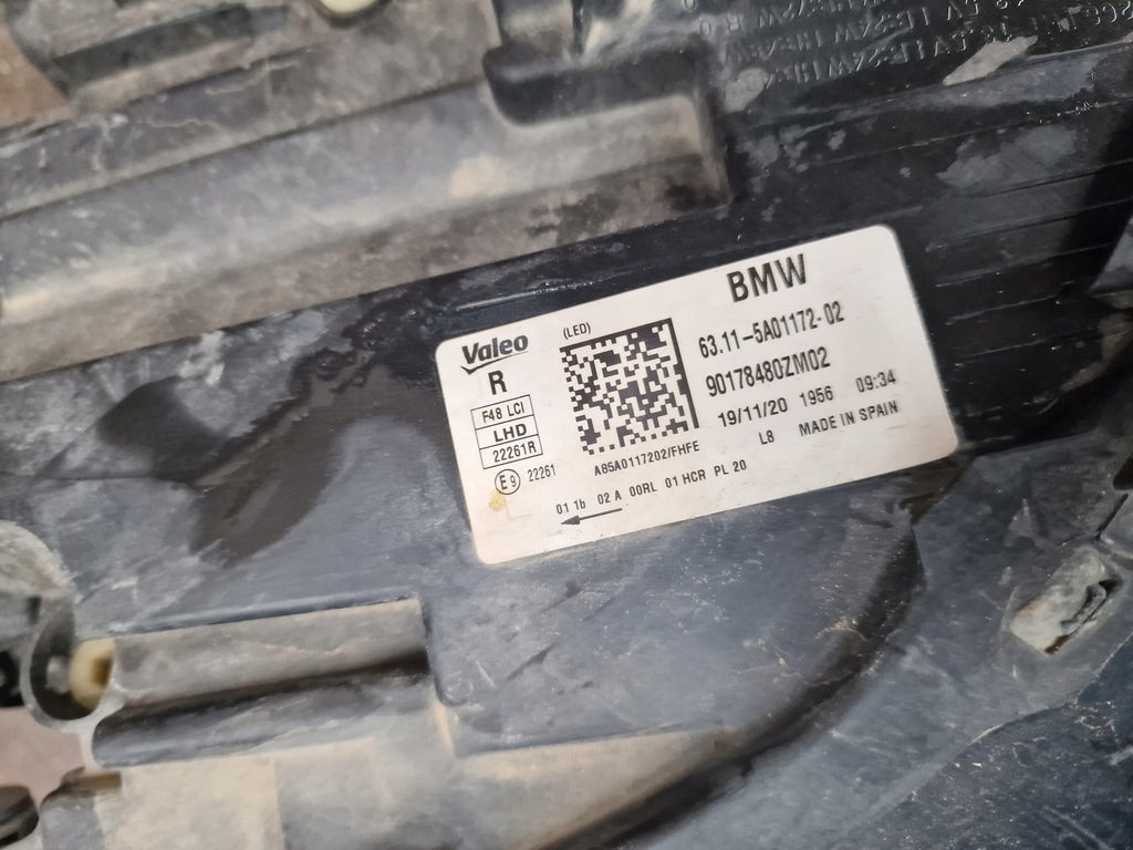 фото №15, Бампер капот лампа pas передній bmw x1 f48 2020 rok lift