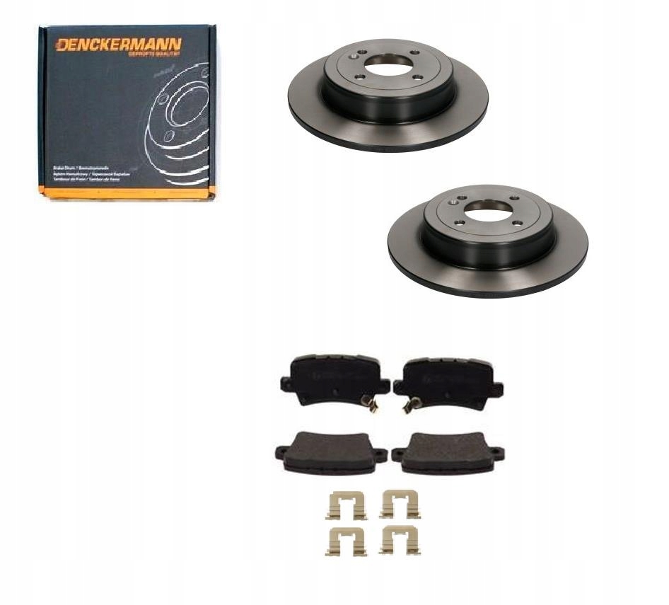 фото №1, Тормозные диски тормозные колодки hyundai i20 ii active 2014- rio iii accent iv 2010- задняя kpl