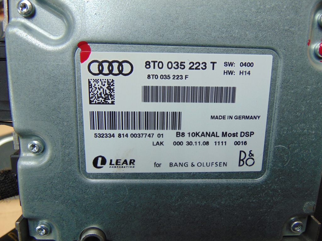 фото №6, Audi a4 b8 kombi комплект динаміки підсилювач bang&olufsen накладки sub