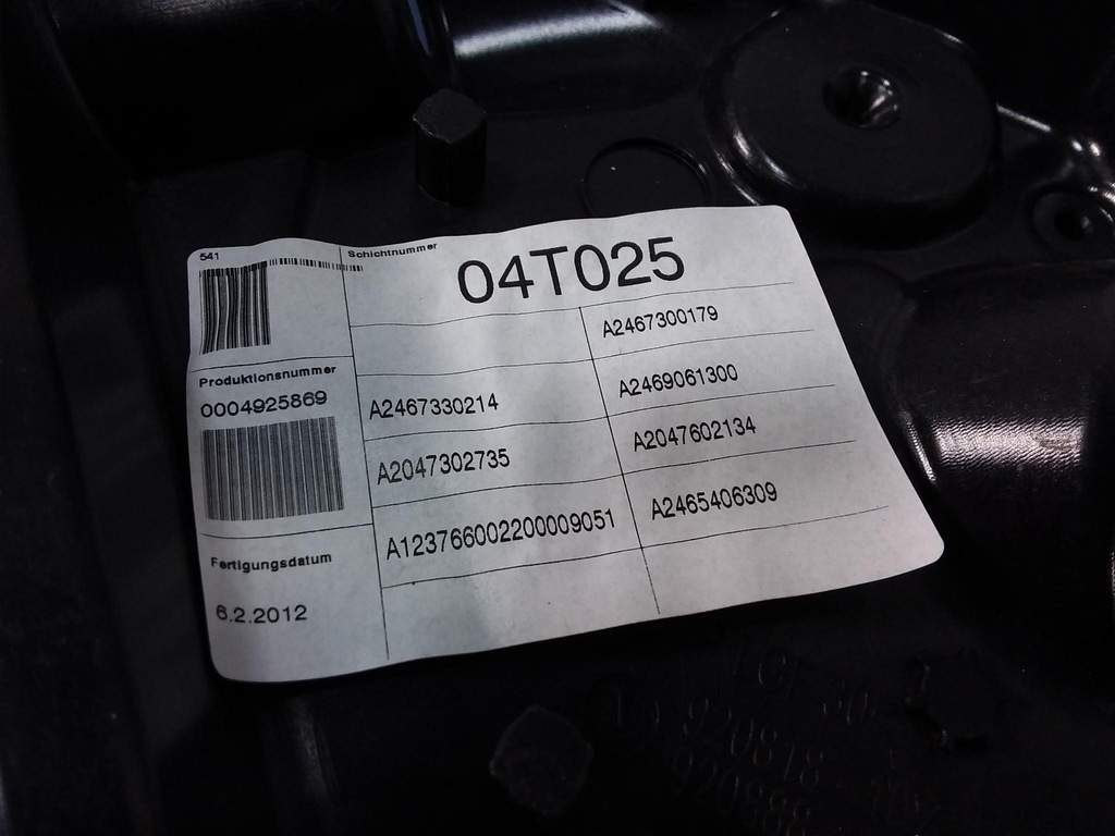 фото №5, Mercedes b w246 підйомник скло задня лівий