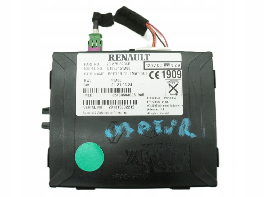 фото №1, Модуль блок керування renault captur i 282758936r