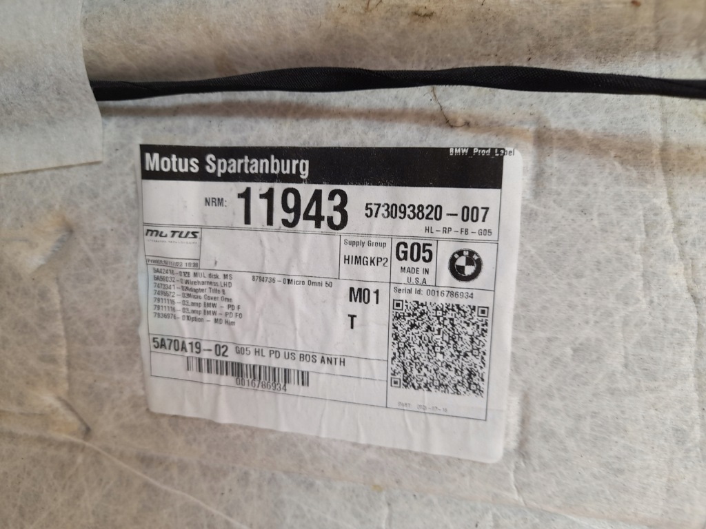 фото №14, Bmw x5 g05 19- потолок люк панорама 744578617 usa