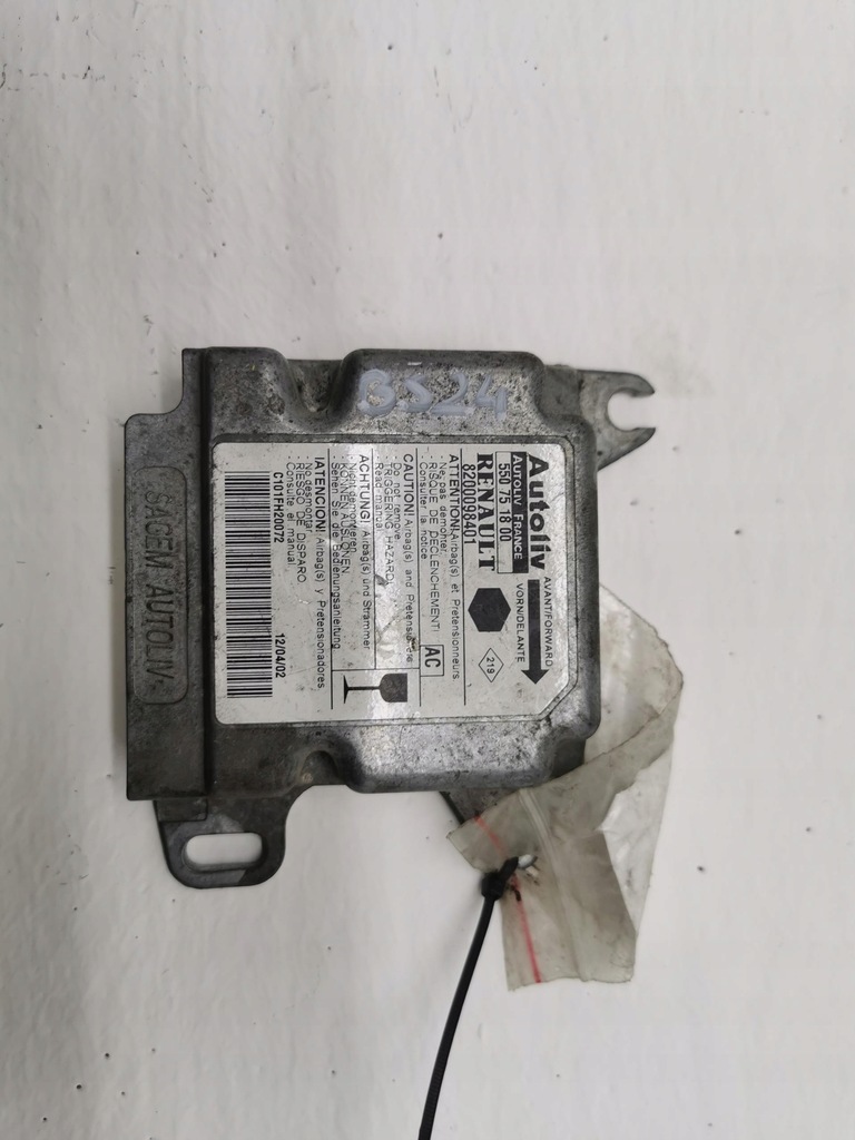 фото №2, Модуль подушка безпеки renault kangoo i 8200098401 97-07