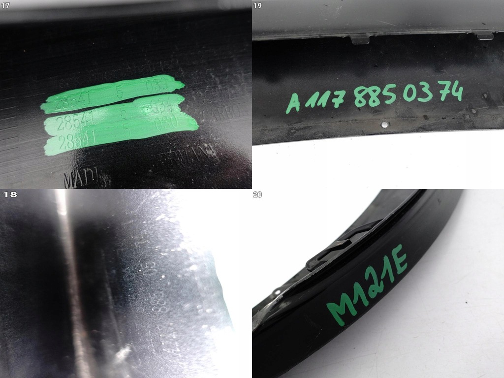 фото №12, Mercedes cla cla45 c117 45 amg 13-17 спойлер w бампер перед