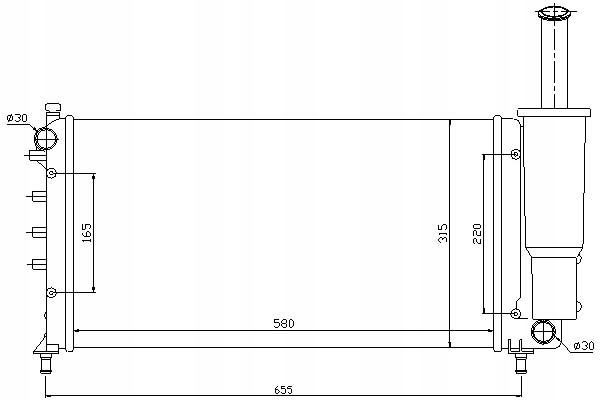 A358da_c радиатор двигателя механическая подходит к: f Оригинал