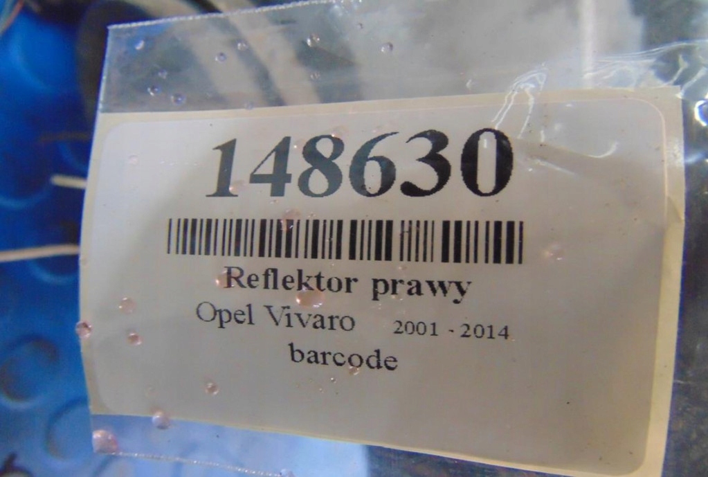 фото №7, Opel vivaro a фара правий 7700311372