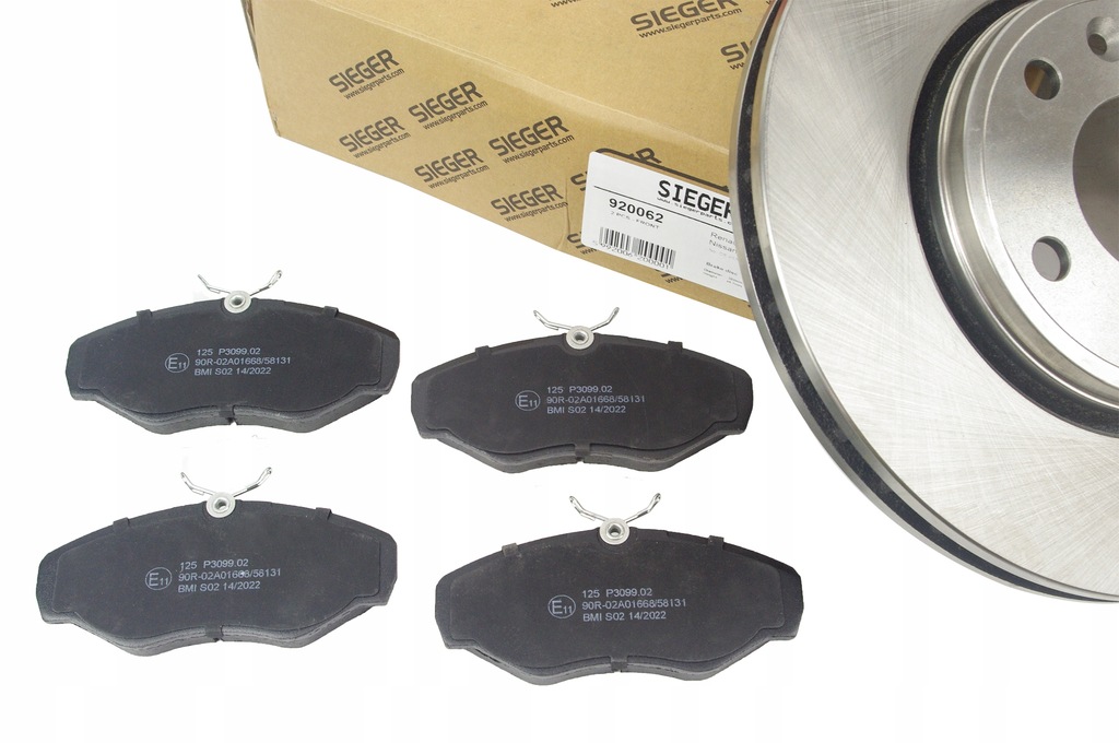 фото №9, Набор тормозные диски тормозные 305mm + тормозные колодки перед renault trafic ii 2001-2014r.