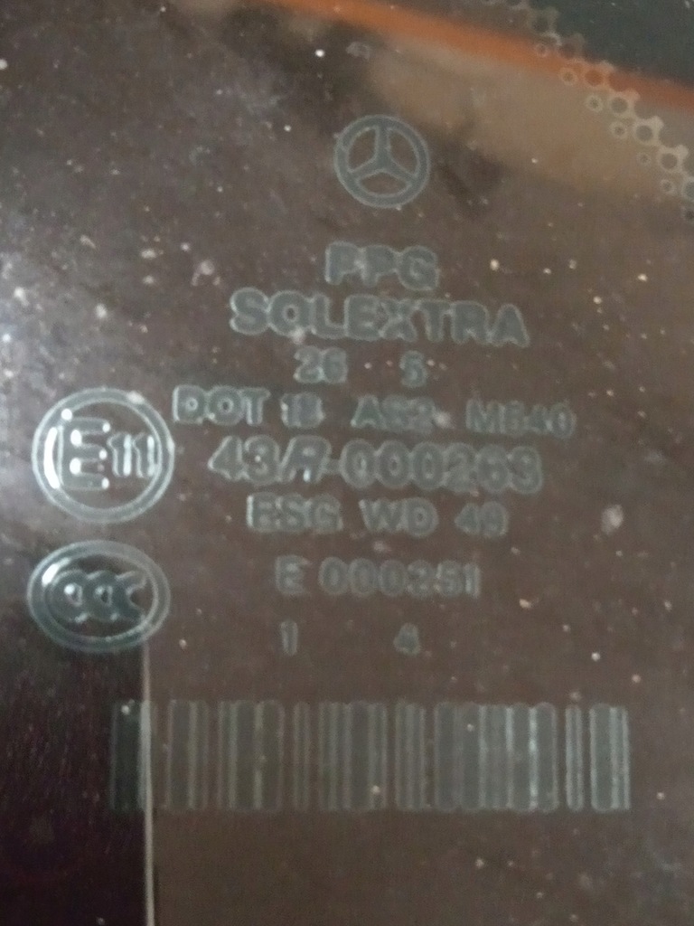 фото №4, Стекло кузовная треугольник левая задняя mercedes r w251