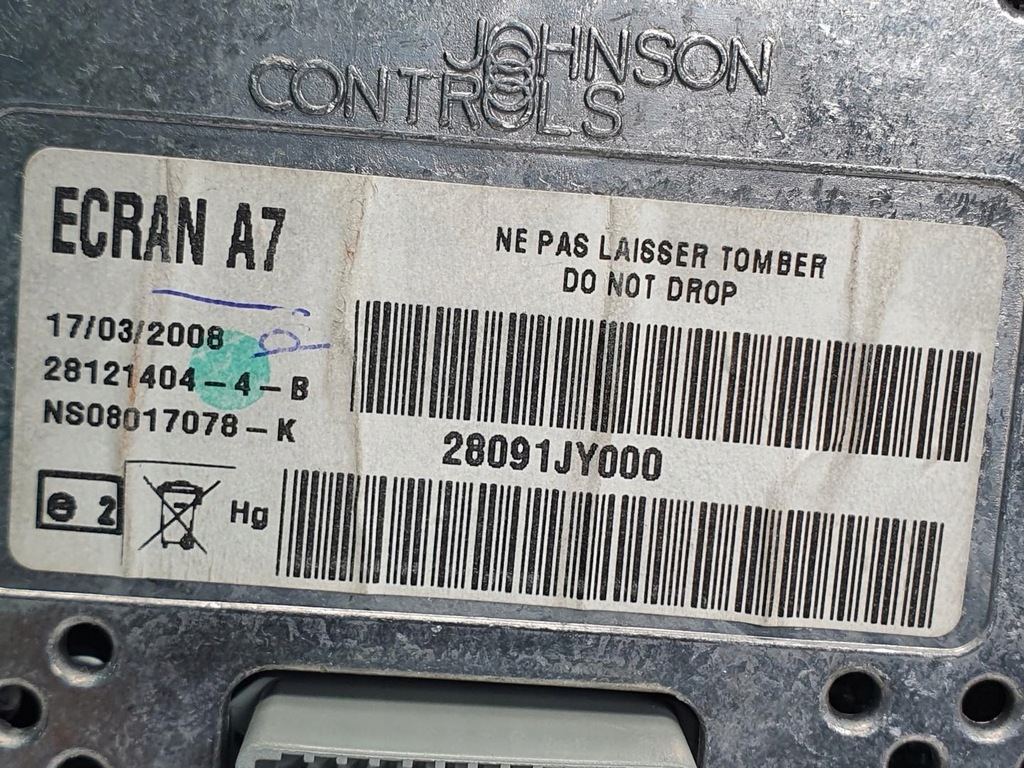 фото №6, Дисплей навигации renault koleos i 28091jy000