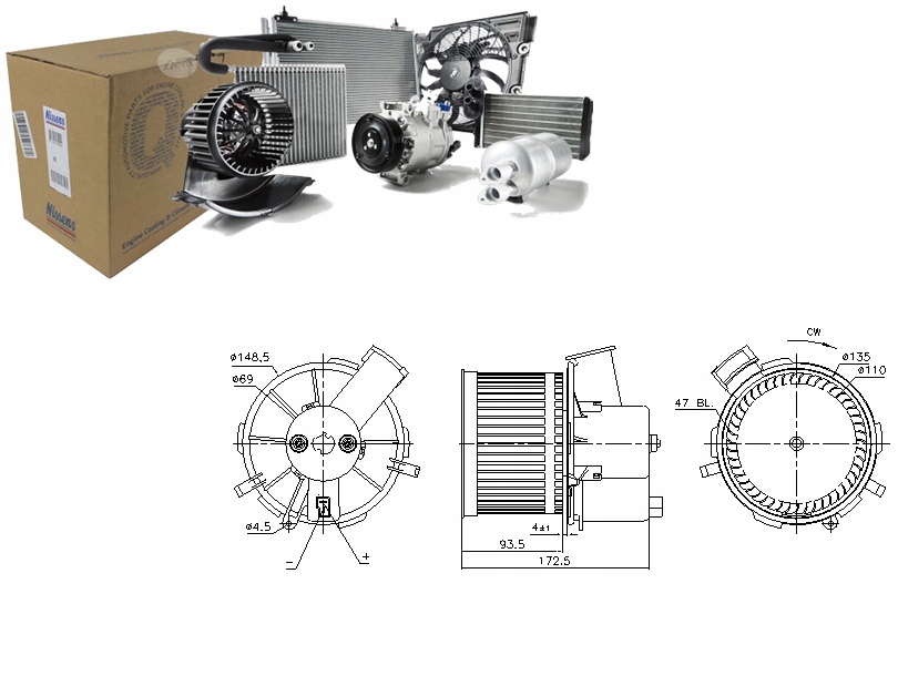 фото №1, Nis87405 воздуходувка fiat 500, panda