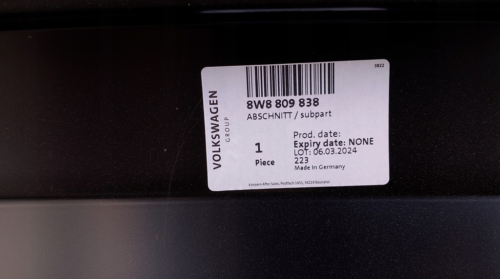 фото №5, Audi a5 ii 8w8 sportback правий крила задня задній новий