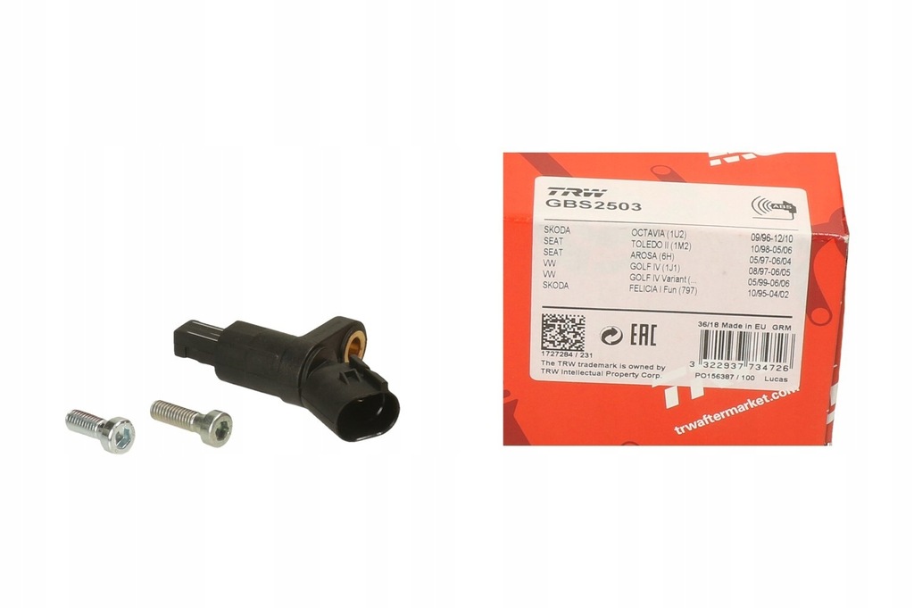 фото №11, Датчик скорости вращения колеса abs [trw]