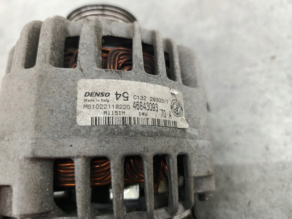 фото №6, Генератор fiat panda ii 46843093 ms1022118220 1.1 8v