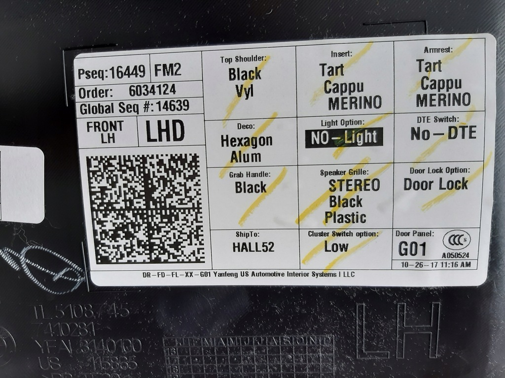 фото №7, Обшивка оббивка двері bmw x3 g01