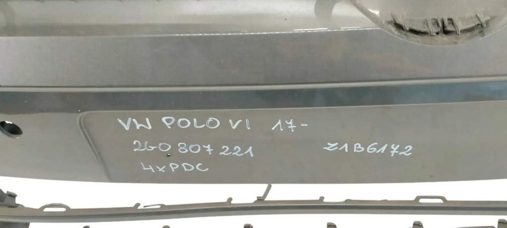 фото №10, Vw polo vi 6 2017- бампер передний перед 2g0807221 4xpdc