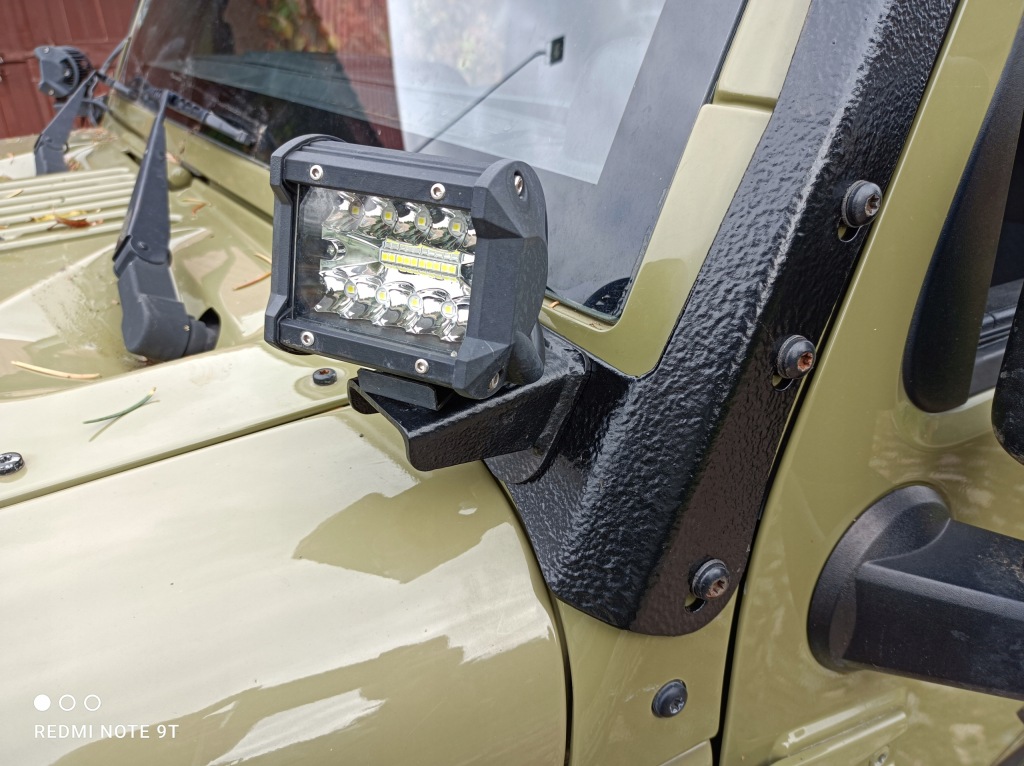 фото №6, Тримачі do накладки led 52" + нижні кріплення лампа jeep wrangler jk rtech