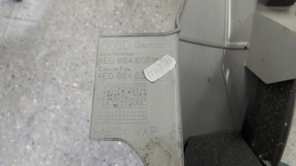 Купить 4e0864607m накладка порог левое  задняя audi a8 d3 08r рестайлинг