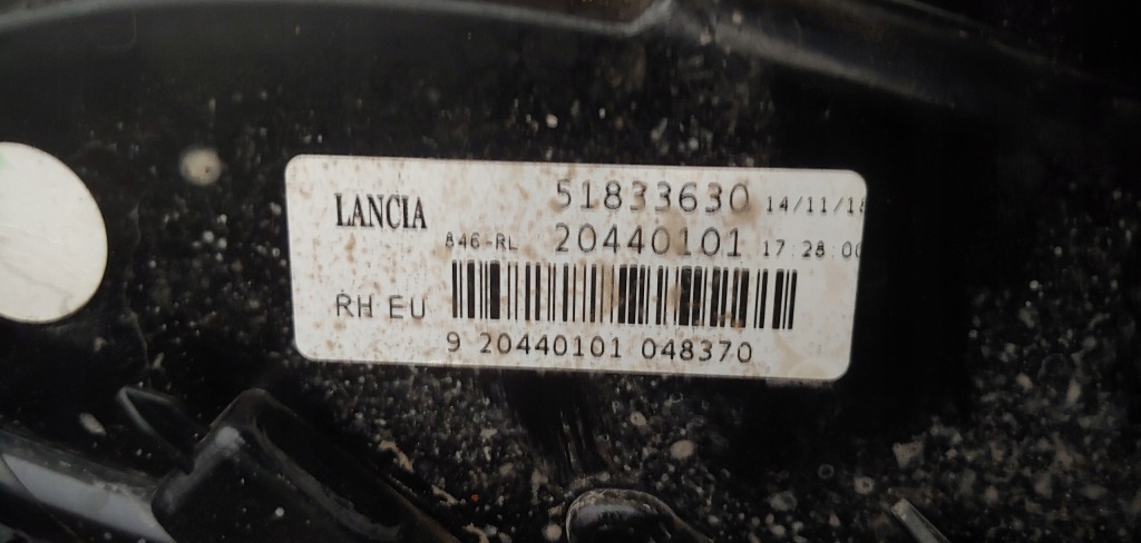 Lancia ypsilon фара led задний  правый  оригинал Недорого