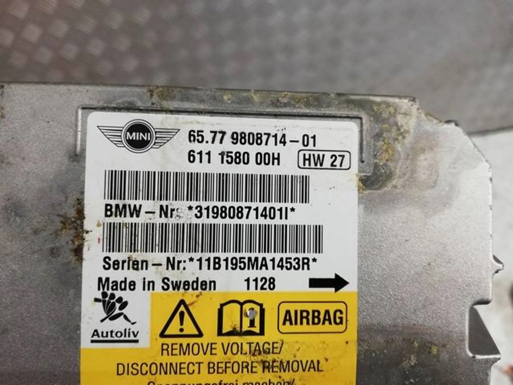 фото №2, Модуль датчик подушка безпеки mini r56 9808714