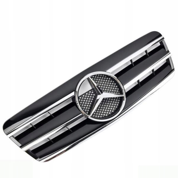 фото №1, Решётка радиатора mercedes c208 a208 clk black хром amg look