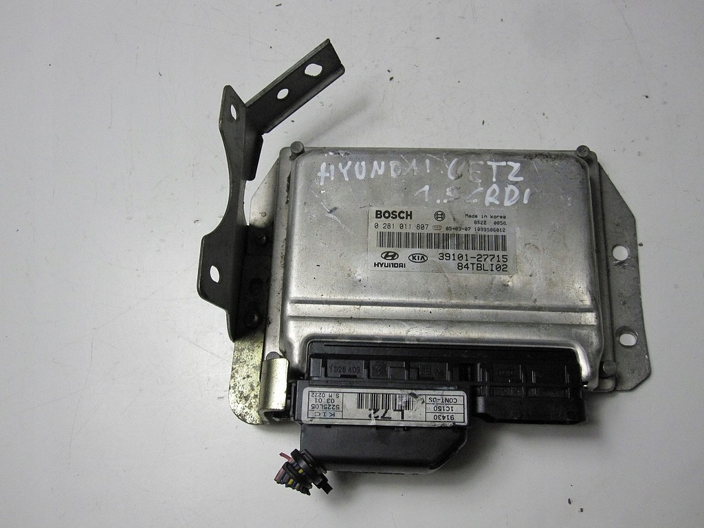 фото №1, Бортовой компьютер блок управления hyundai getz 1.5crdi