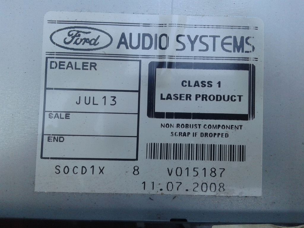 фото №15, Радіо cd mp3 ford mondeo 4 iv mk4 i інше modele 7s7t-18c939-ca v015187