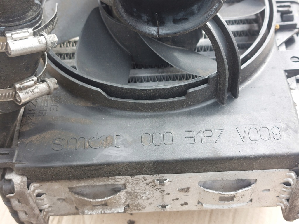 фото №11, Радиатор интеркулер вентилятор fortwo smart 0.6 0003007v003 0003127v009