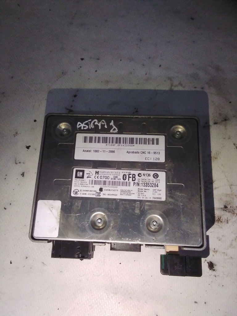 фото №1, 6835 opel astra j модуль bluetooth 13353284