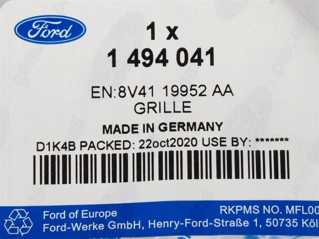 фото №12, Решітка права протитуманної фари kuga mk1 2008-2012 ford оригінальний номер _ 1494041 _ 8v41-19953-aa