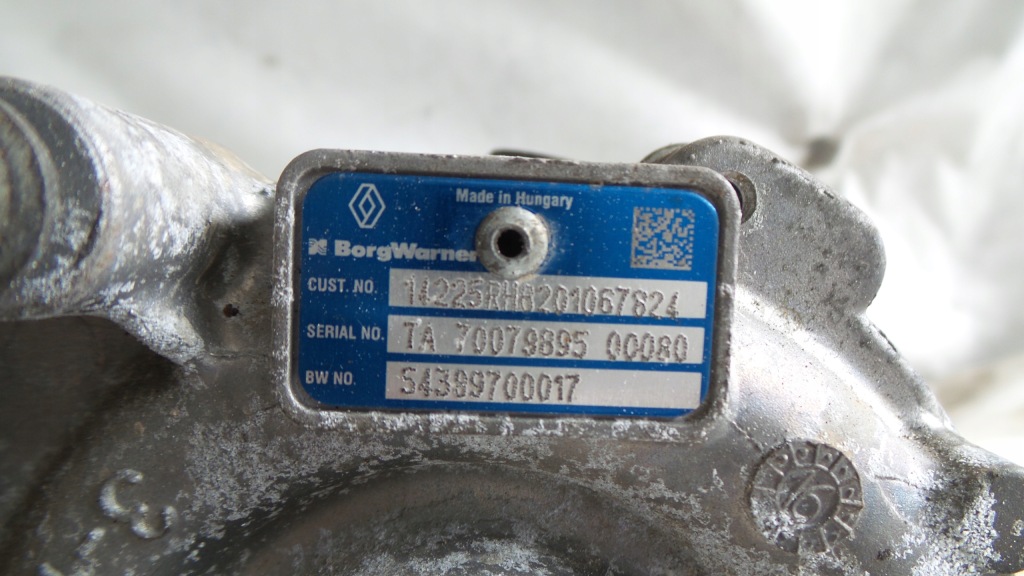 фото №6, Турбонагнетатель turbo mercedes w447 1.6 54389700017