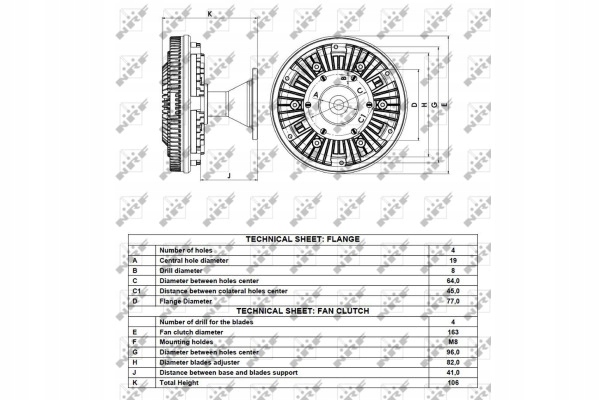 Радіатор води 55327 nrf ford c-max focus c-max 1 в Україні