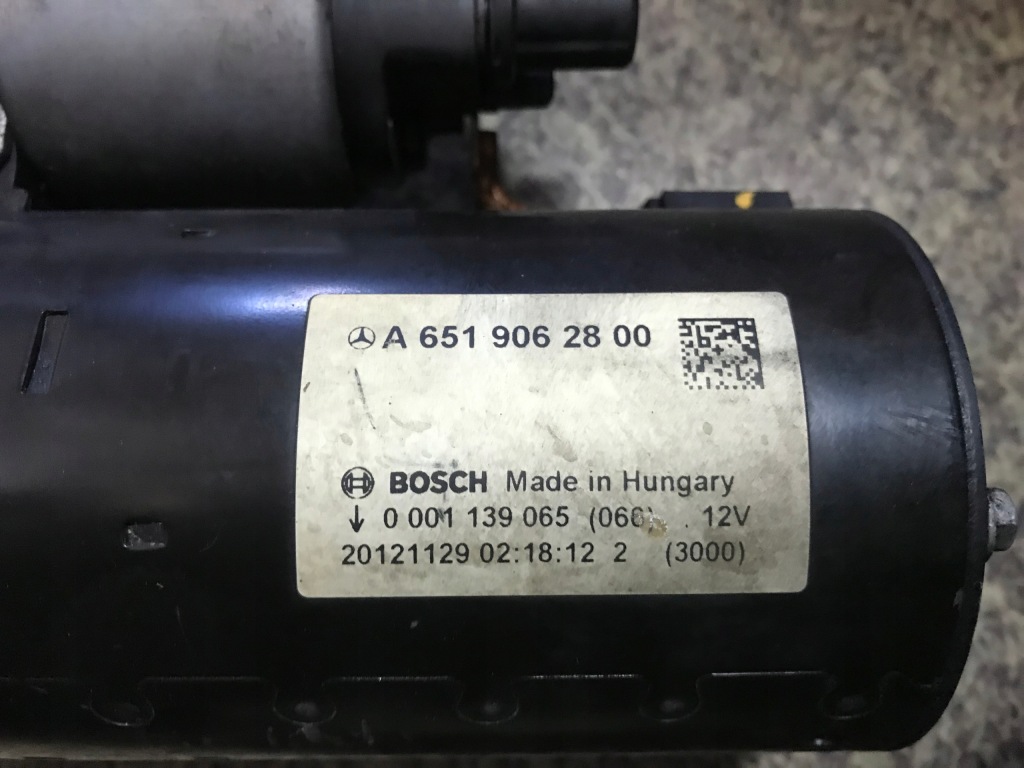 Mercedes w212 e220 стартер 2.2 cdi рестайлинг  оригинал  bdb Недорого