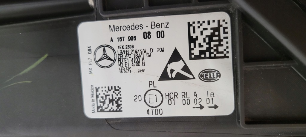 Фара левая mercedes gle w167 led high performance в Украине