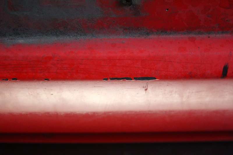 фото №10, Бампер задняя задний красный fiat grande punto 3d 05-10