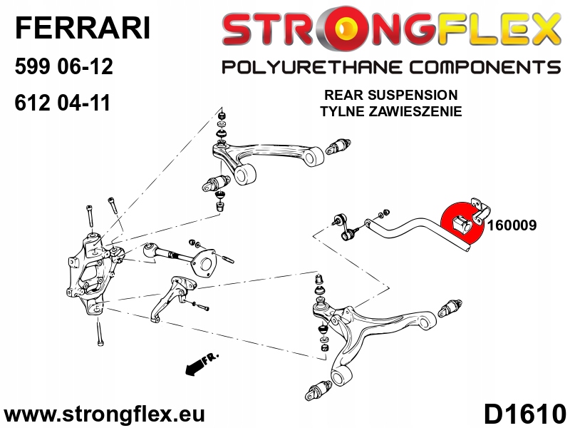 Купить Втулка стабилизатора передний / заднего maserati ferrari 348 89-95 26mm