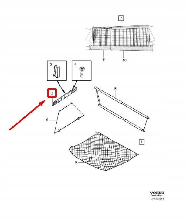 фото №9, Панель с haczykiem volvo xc70 mk2 оригинальный 30681835
