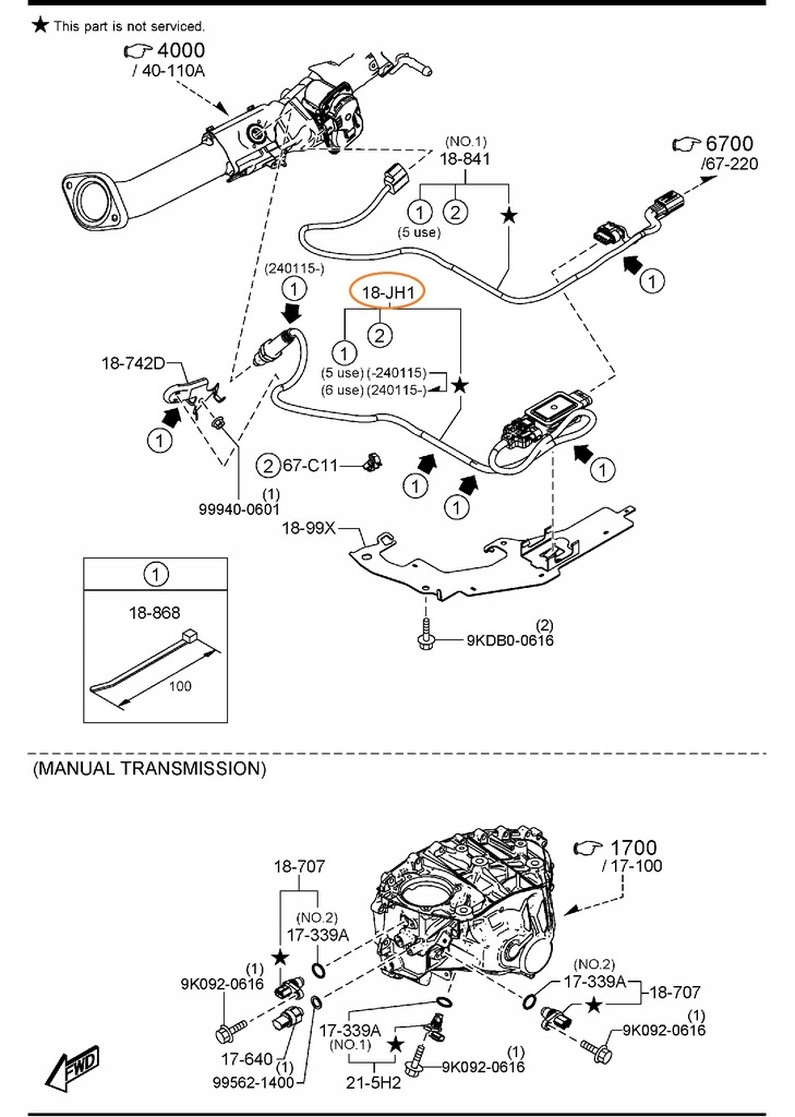 фото №5, Оригінальний номер mazda датчик nox mazda 3/ cx-30 hfy1187e0d