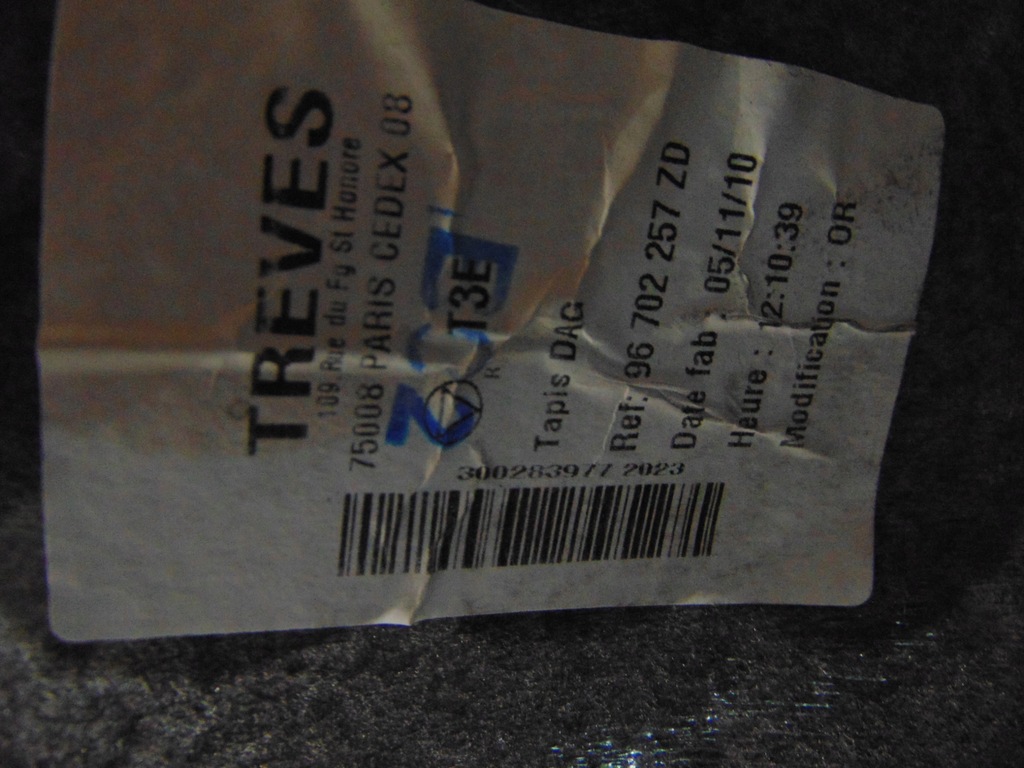 фото №13, Peugeot 206+ plus 5d обшивка коврик пол euro