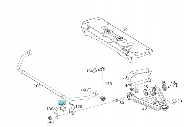Гумовий елемент стабілізатора перед smart Ціна