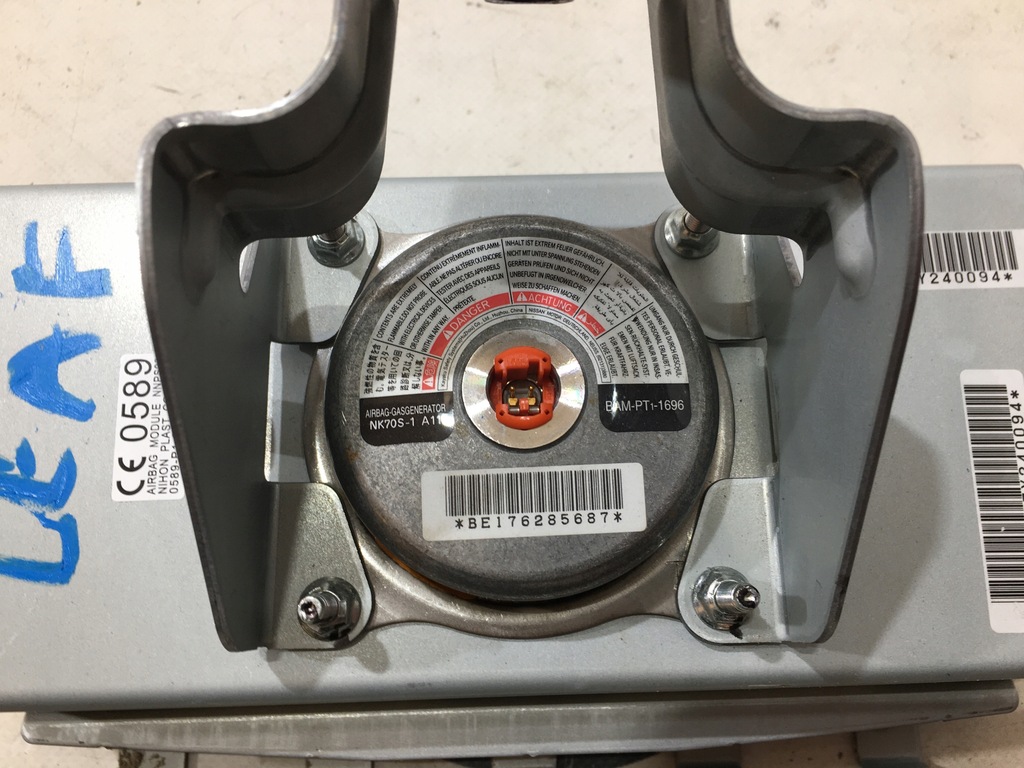 фото №8, Nissan leaf 2 ii 2017 подушка безопасности пассажира пассажир org