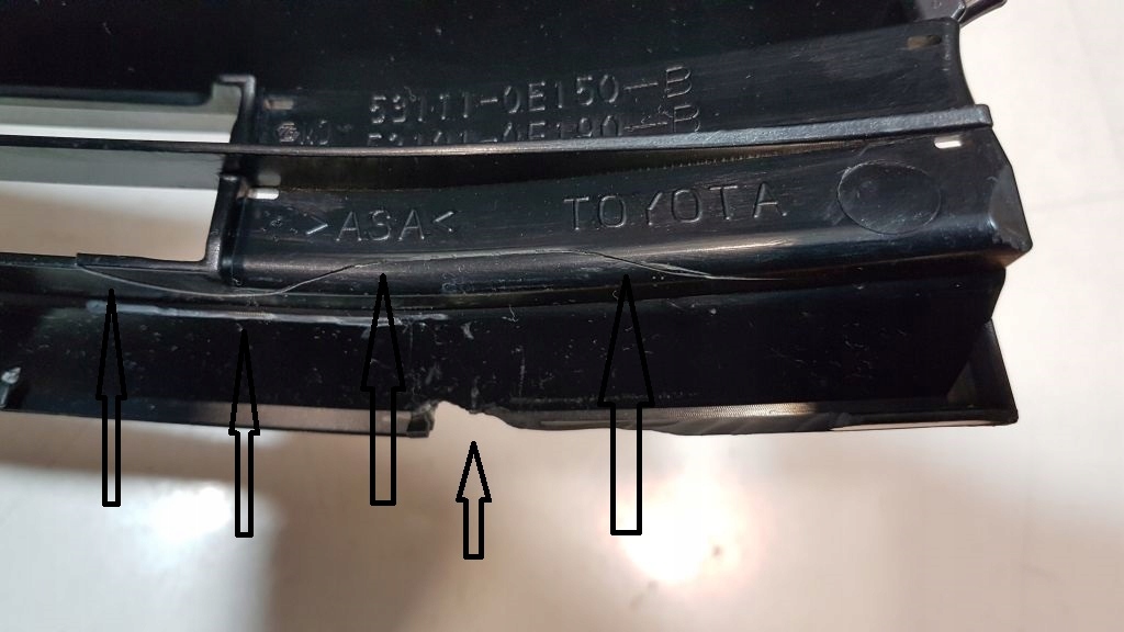 фото №13, Решётка радиатора решётка радиатора toyota highlander 13-16 53111-0e150-b