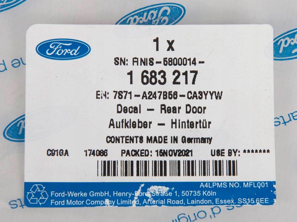 фото №4, Ford оригинальный номер 1683217