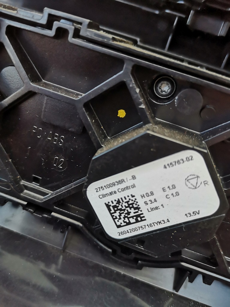 фото №7, Renault clio v панель управление панель кондиционера 275100936r