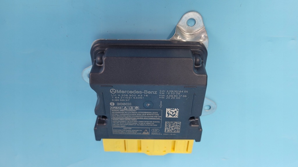 фото №9, Mercedes w206 c220 21r модуль блок управления подушка безопасности a2069004216