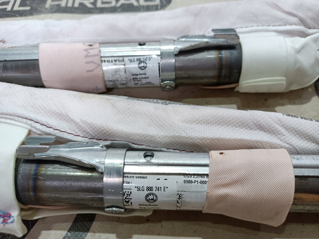 фото №5, Skoda enyaq 5lg подушка безопасности кровельная шторка безопасности lh / rh левая / правая oryg демонтаж