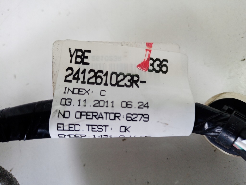 фото №3, Електропроводка джгут двері правий задня renault fluence