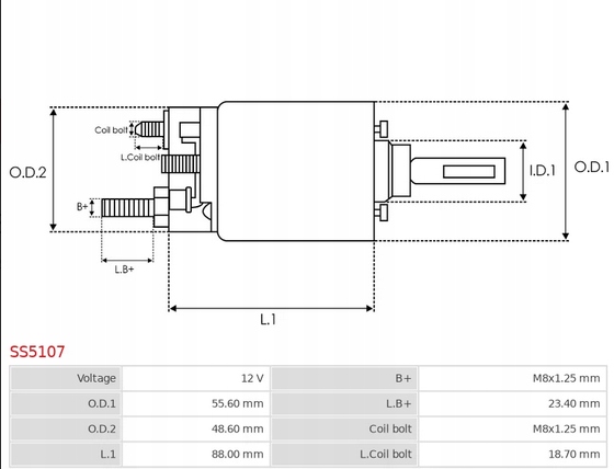 фото №7, Автоматична коробка передач стартер ss5107 вимикач електромагнітний, стартер as-pl