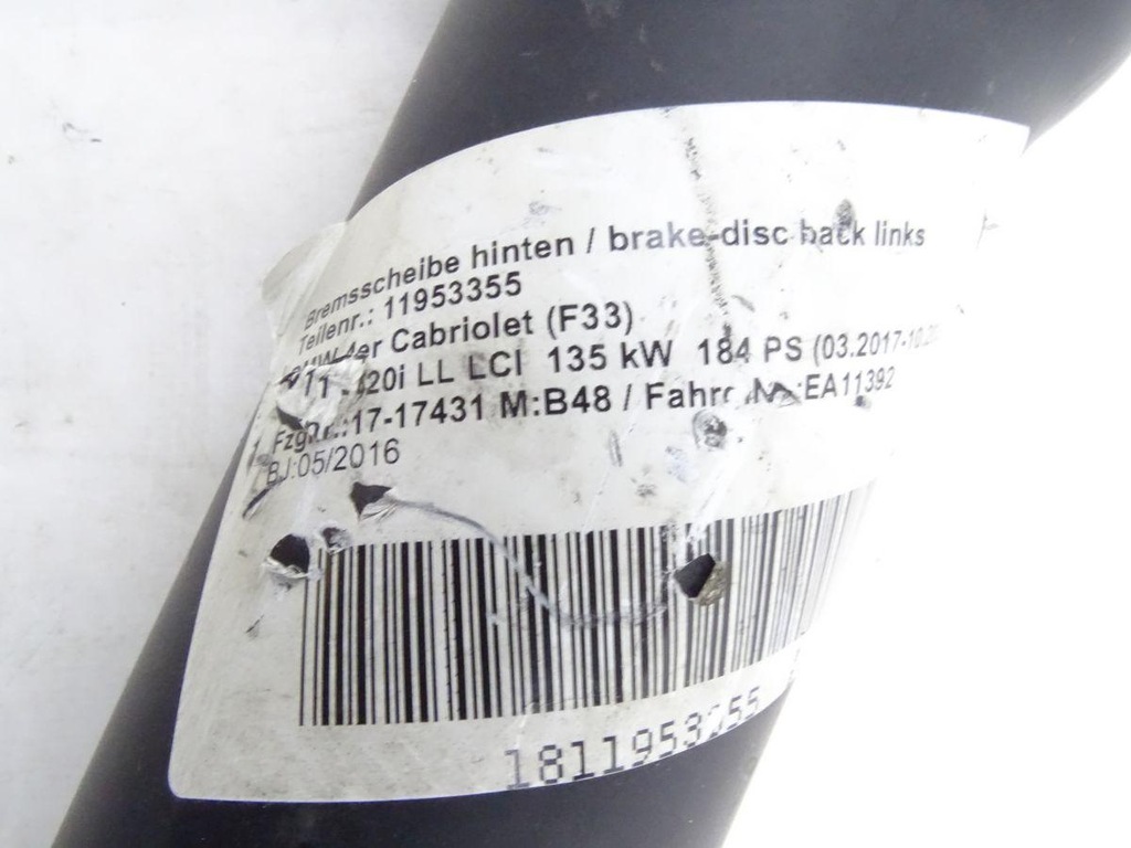 фото №6, Bmw 4 f32 f33 420i 2.0 b48 16-20 wał привідний оригінал 7641031